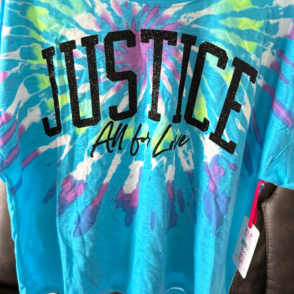 Girls short and top set Justice brand